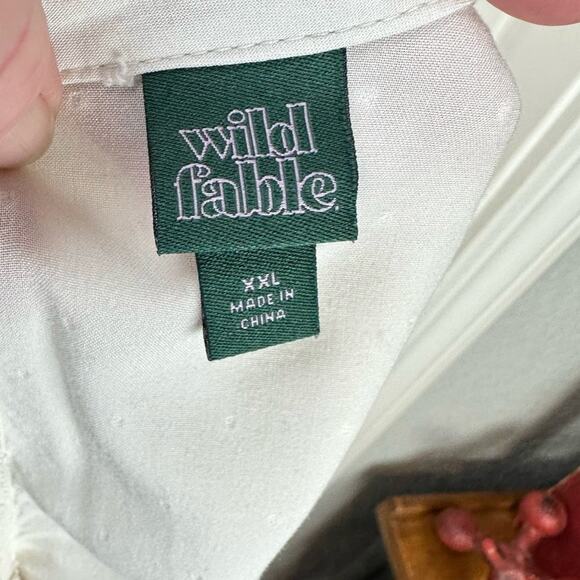 Wild Fable Cottagecore Ruffle Top Size XXL - Picture 3 of 6